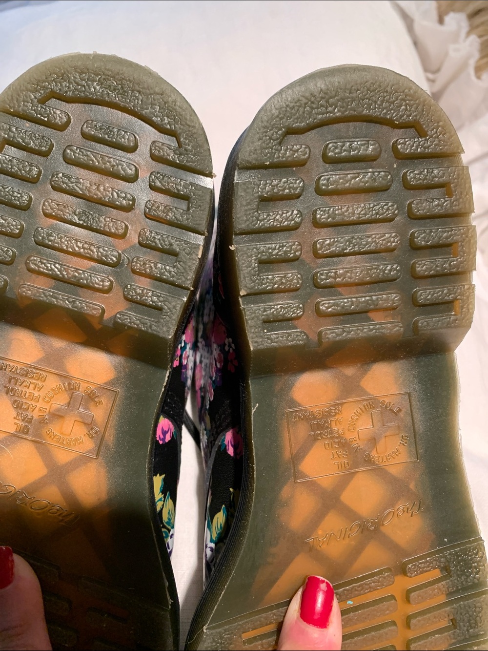 Dr. Martens Black Floral Lace-Up Boots size 10 US NWOT - Picture 8 of 11